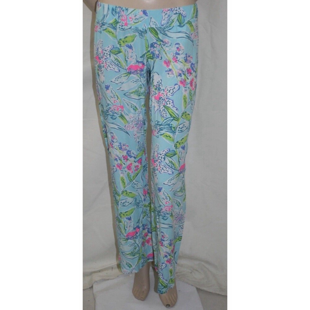 Lilly Pulitzer Bal Harbour Palazzo Cropped Pants Sway This Way #002139 | SZ: L